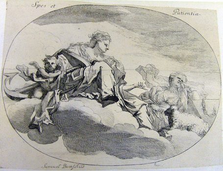 Allegorische Darstellung - Spes et  Patientia - Hoffnung und Geduld