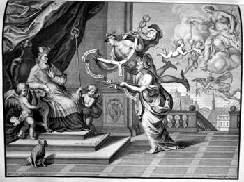 Allegorisches Bildnis eines Kardinals