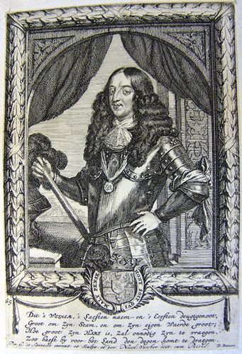 Wilhelm (William) III. von Oranien, König von Großbritannien und Irland Radierung 170 x 112 mm