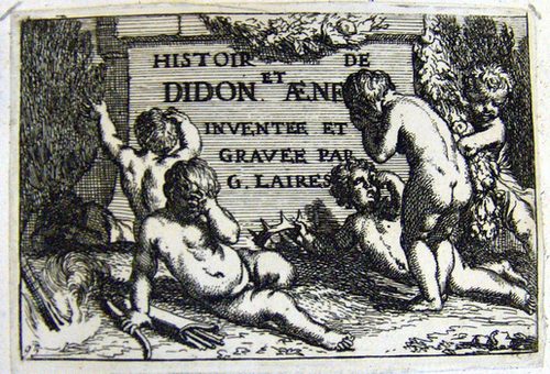 Titelblatt >>  HISTOR DE DIDON ET AENE INVENTER ET GRAVEE PAR G.