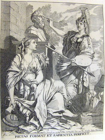 Allegorische Darstellung des Kunstschaffens