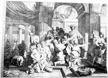 Die Knienden vor einem Herrscher