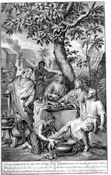 Abraham emfängt die drei Engel - Gott zu Gast bei Abraham