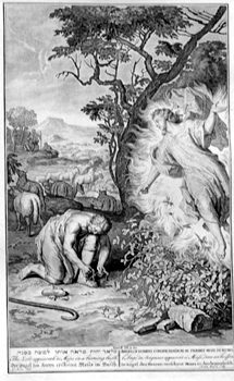 Mose vor dem Brennenden Dornbusch - Berufung des Mose