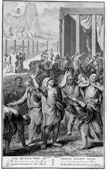 Die Israeliten beweinen den Tod des Moses