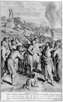 Gideons Zerstörung des Baals-Altars - Gideons Berufung zum Richter