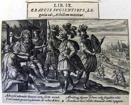 Diomedes und Nestor vor Achilleus