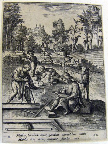 Allegorische Darstellung des menschlichen Lebens - Jugend