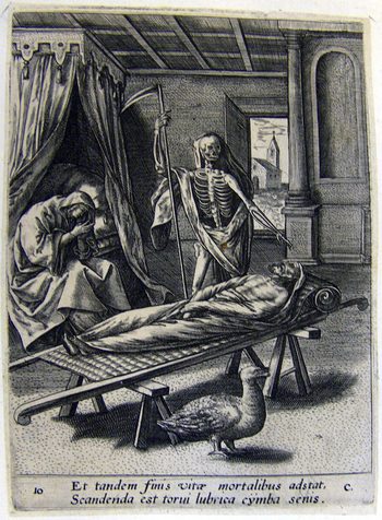Allegorische Darstellung des menschlichen Lebens - der Tod