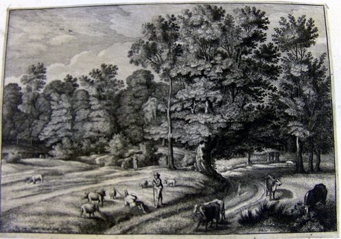 Landschaft mit Hirten
