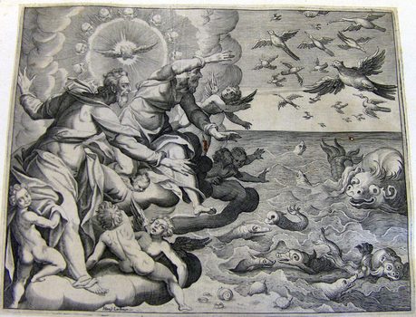 Erschaffung der Wassertiere und der Vögel
