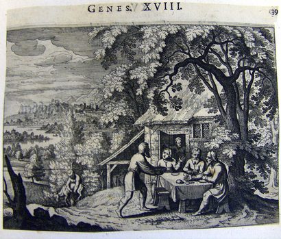 Abraham bewirtet die drei Engel