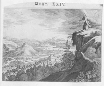 Mose schaut in das gelobte Land - Mose am Berg Horeb