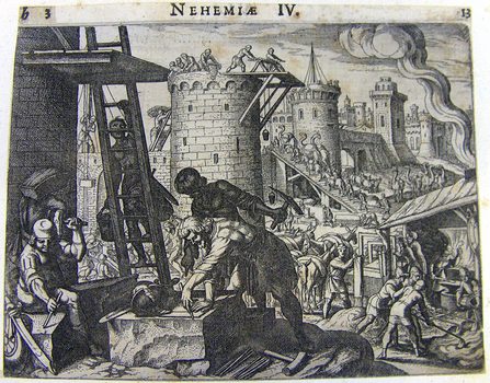 Nehemias  Mauerbau in Jerusalem