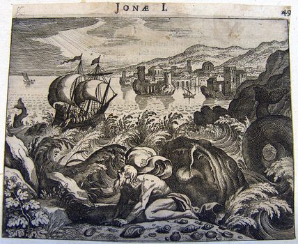 Jonas Berufung und Flucht vor Gott  - Jona mit dem Walfisch