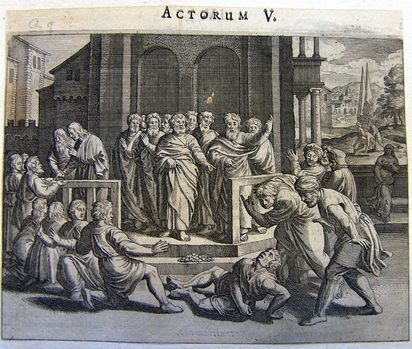 Betrug des Hananias und der Saphira