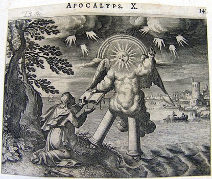 Vision des Engels und des kleinen Buches