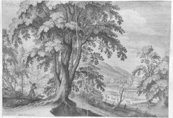 Landschaft mit einer Hasenjagd