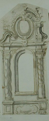 Ein kniender Edelmann vor dem Altar
