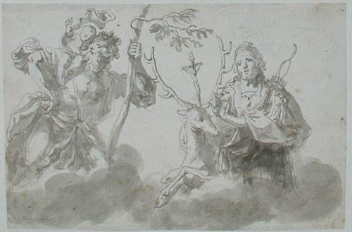 Hll. Caecilia  und Pantaleon von Nikomedien (?)