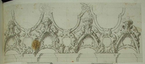 Drei Putten mit Buchstaben G, R, A, F