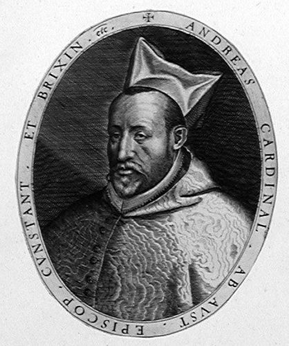 Kardinal Andreas von Habsburg, Bischof von Konstanz und Brixen