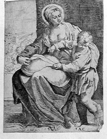 Maria mit dem Christuskind - Maria mit dem Kopfkissen