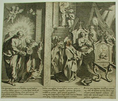 Hl. Katharina von Siena heilt den Rektor des Spitals von der Pest