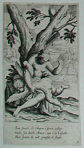 Venus, den Amor peitschend