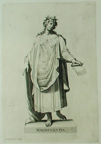 Allegorische Darstellung  - Tugend der Magnificentia - Herrlichkeit