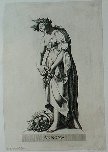 Allegorische Darstellung  - Tugend der Annona - Fruchtbarkeit