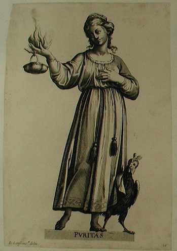 Allegorische Darstellung  - Tugend der Puritas - Purität