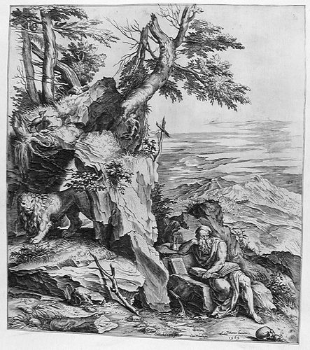 Hl. Hieronymus in der Wüste