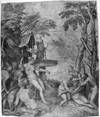 Diana und ihre Nymphen entdecken im Bade die Schwangerschaft der Kallisto