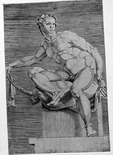 Nackter Jüngling  - "Ignudo"