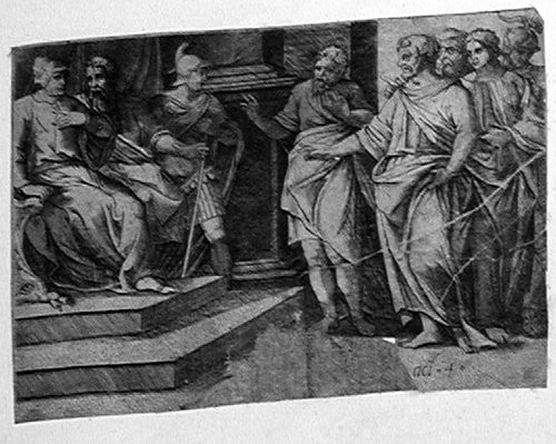 Petrus und Johannes vor dem Hohen Rat