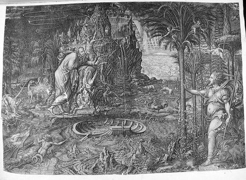 Allegorische Darstellung - das Leben - der Traum Raphaels - Iris weckt den Schlafgott Somnus