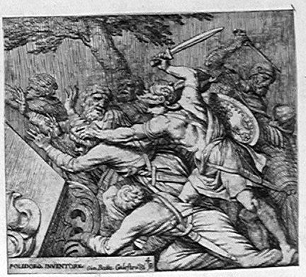 Soldaten des Cyrus vernichten die Reste des Heers von Spargabise