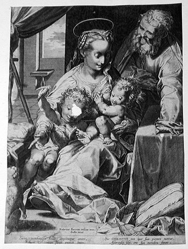 Heilige Familie mit kleinem Johannes dem Täufer - Madonna del Gatto