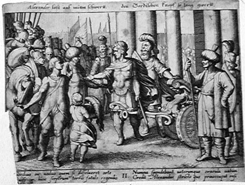 Alexander der Große bei der Schlacht bei Gaugamela