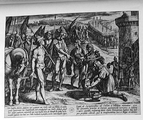 Civilis bedankt sich bei seinen Helfern