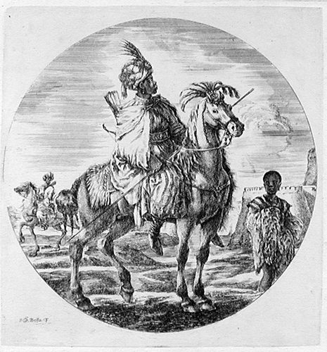 Dedikationsblatt -Ornamente mit Putten