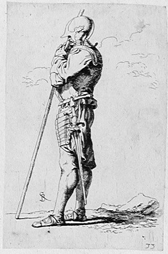 Ein Soldat mit der Lanze