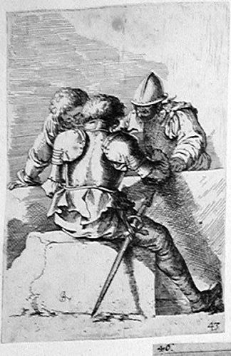 Drei Soldaten im Gespräch