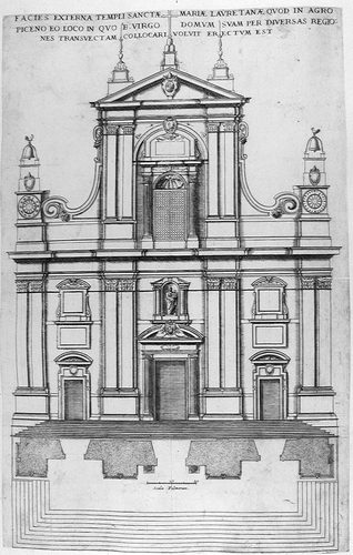 Santa Maria Di Loreto in Rom - Aufriß der Fassade