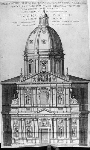San Andrea della Valle in Rom - Aufriß der Fassade