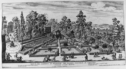 Giardini Vaticani in Rom - Luftbild