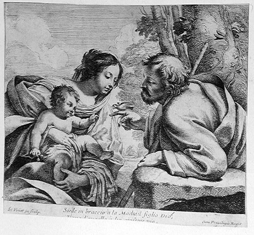 Heilige Familie mit dem Stiegel