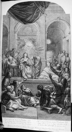 Allegorische Darstellung -  Hymnus auf die Zeit - Aurora in ihrem Wagen vor dem Palais des Apollo
