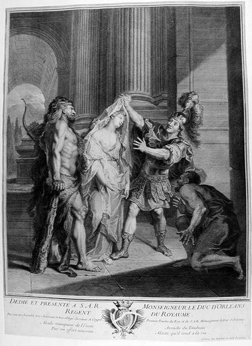 Allegorische Darstellung - Minerva erhebt Veritas - Frankreich in den Hix el, Chronos vertreibt ihre Feinde - Betrug und Unwissenheit